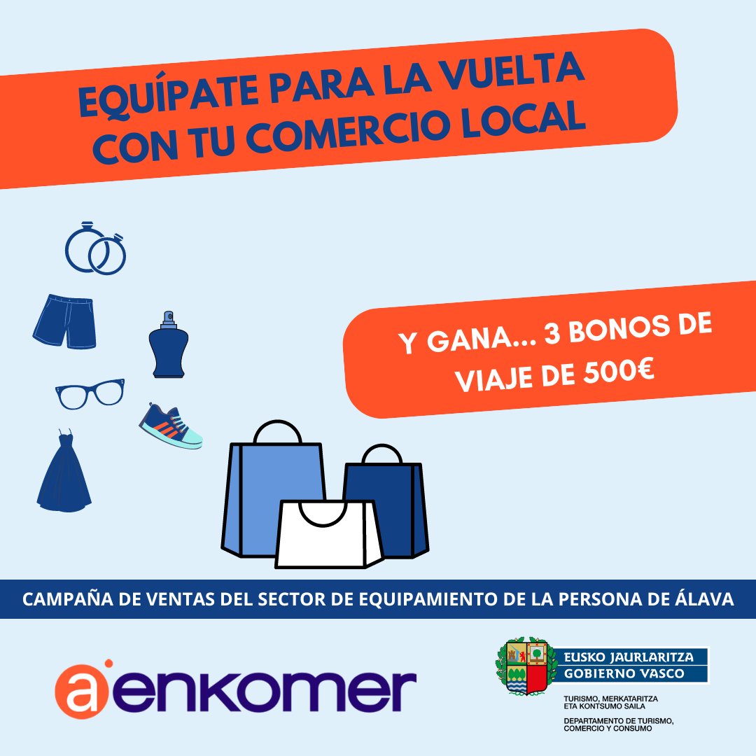 STAVJEANS's tweet photo. EQUÍPATE PARA LA VUELTA CON TU COMERCIO LOCAL https://t.co/eUt45V7zvA  Galerias Itaca local 17, Calle General Alava 7. 663577485

#CompraLocal #SorteoViajes #VuelveConEstil https://t.co/Xiz6GUrwFw