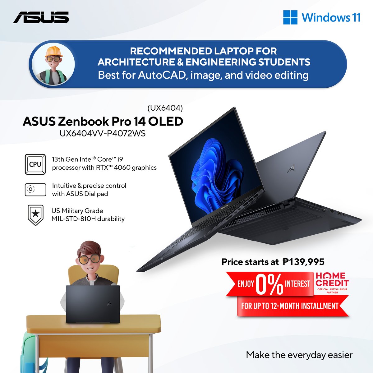 ASUSph's tweet image. Looking for the perfect laptop to match your college lifestyle? Check out these top ASUS picks!💡

Which one suits your style? Let us know in the comments! 👇
#ASUSlaptop #ASUSVivobook #ASUSZenbook #StudentLife #LaptopRecommendations