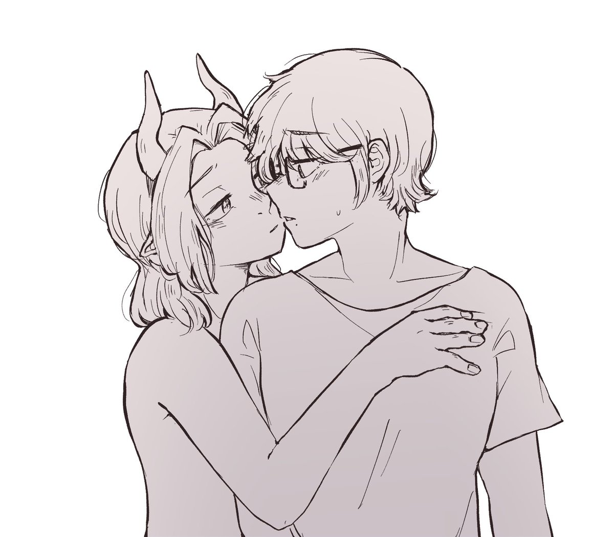 koiyuuri's tweet photo. Hi I got possessed and drew lesbians ok bye 🫣 https://t.co/U1HCLkFJYq