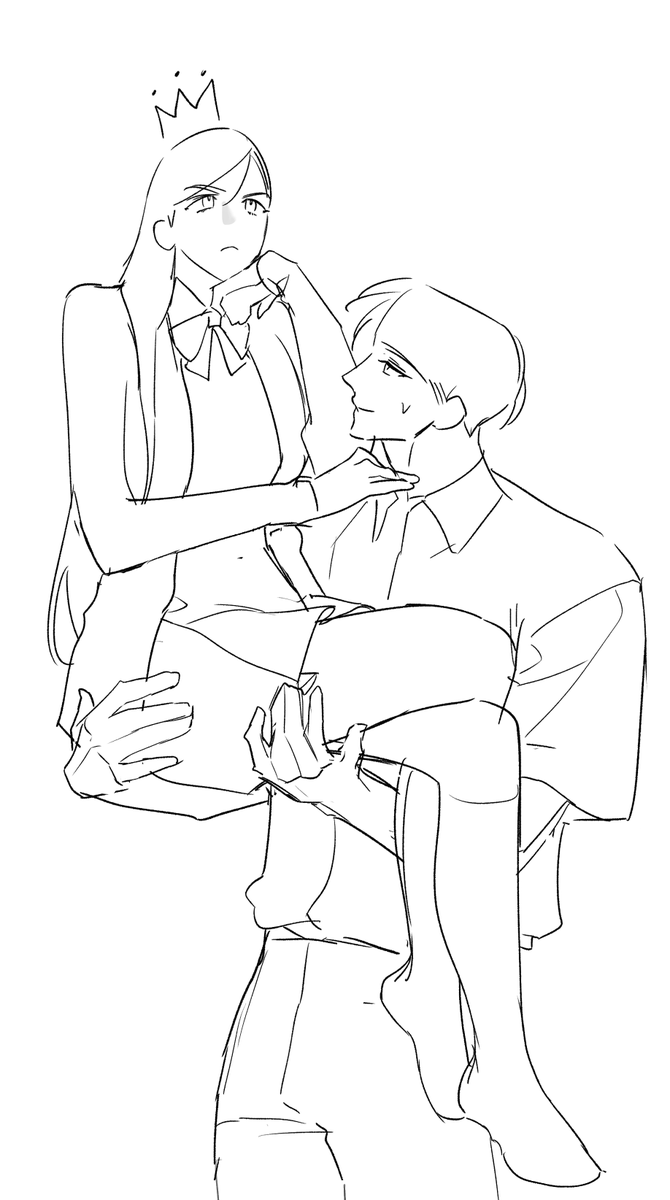 mo7757000237's tweet image. #트레틀
#이메레스
공주님을 모셔보십셔!!!!! 
자캐그리려다가 대충 끼적인거라 인체 수정해서 사용하세요 😎👍