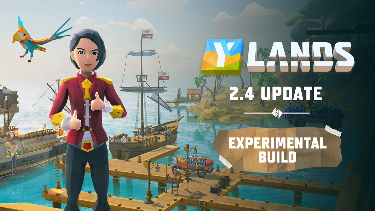 Ahoy Ylanders! 🌴

Experimental build for the update 2.4 is heading your way! Wanna see what's coming and help us polish it out? Now is your chance, hit the link for more info.

ylands.com/community/topi…

#Ylands