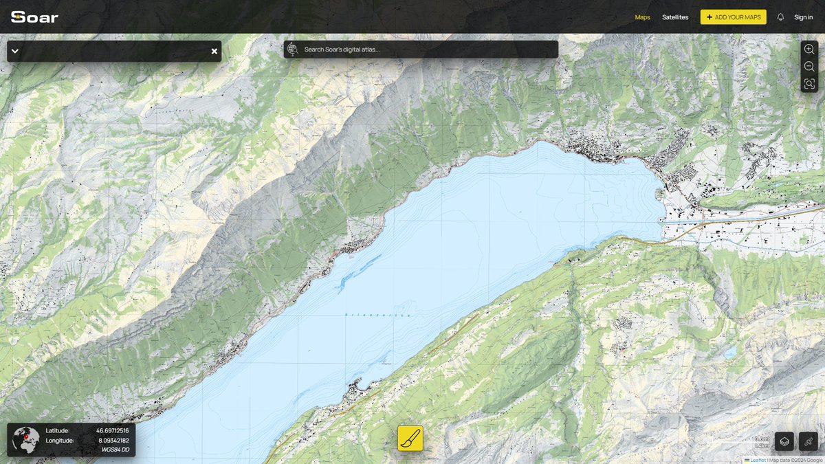SoarAtlas's tweet image. 🗺️ Map of the day! THIS IS CRAZY! The largest-scale topographic map of Switzerland - 2024! Scale: 1:10,000! 🇨🇭

See in full quality here ➡️ go.soar.earth/Swiss-map-HQ

#Switzerland #swiss #topographic