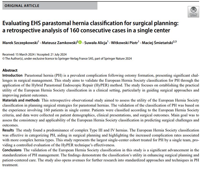 Day 2 of <a href="/Augishealth/">AUGIS</a> 

Study 2: A comprehensive retrospective analysis of the European Hernia Society (EHS) demonstrated that IPST is a safe and effective long-term implant for the treatment of PSH.
  
Visit stand 13 if you would like more information about IPST and  DynaMesh®.