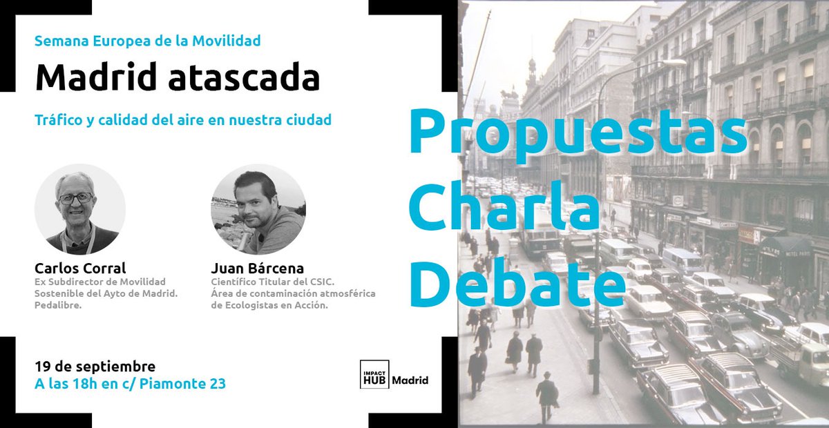 Ya viene la #SEM2024 os queremos recomendar esta charla organizada por <a href="/ImpactHubMAD/">Impact Hub Madrid</a> con la participación de <a href="/EeAmadrid/">Ecologistas Madrid</a> y <a href="/pedalibre/">Pedalibre</a>.

Inscríbete 👉 hubconecta.net/events/151146