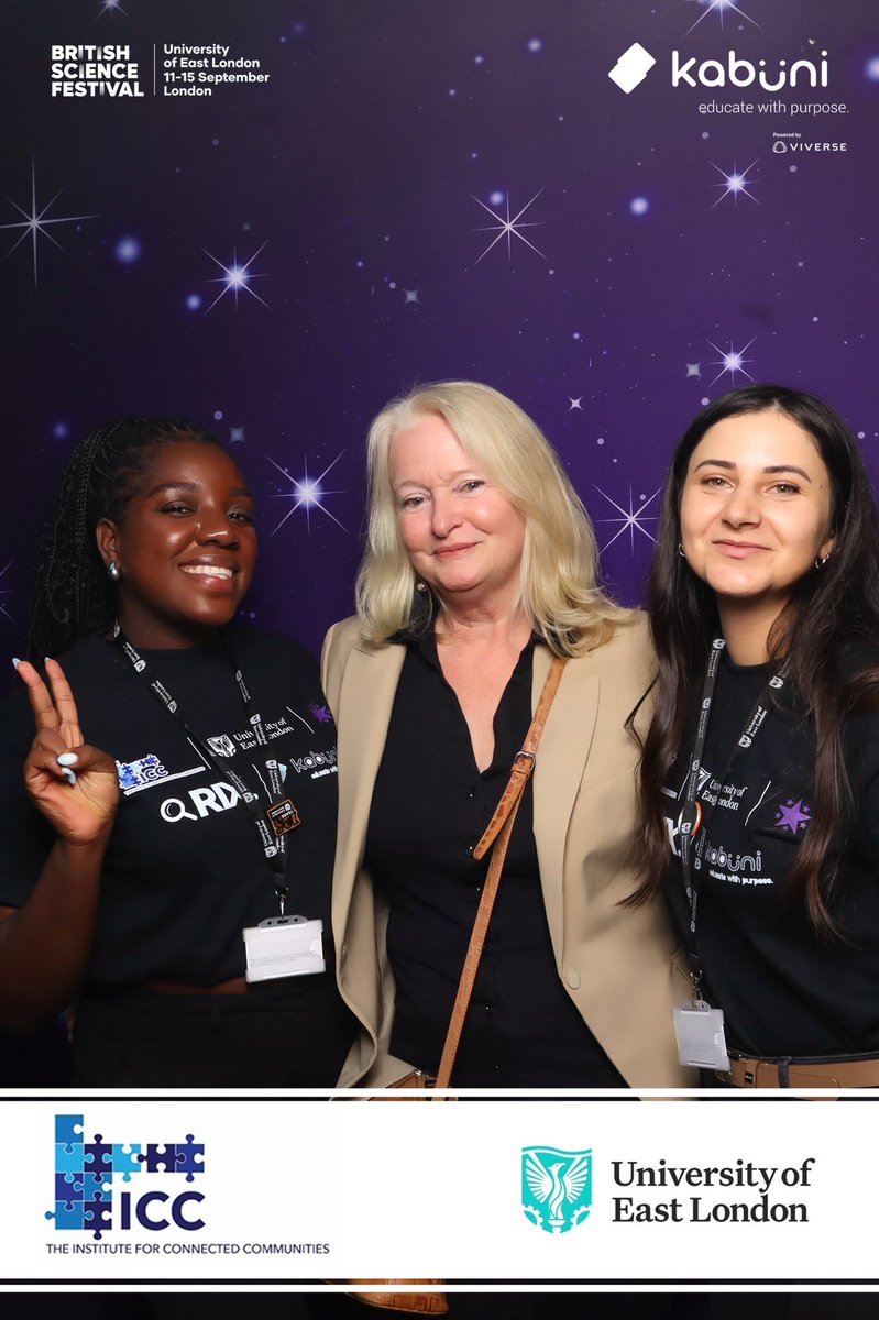 JuliaDavidson13's tweet photo. Amazing day at the @BritishSciFest @ICC_UEL step into the #metaverse event yesterday. Thanks to all who came to see our research. There are more exciting events this week so do visit @UEL_News @AlexandraDeac1 @marcellobertott @Netuveli https://t.co/Mj46iP0FJz
