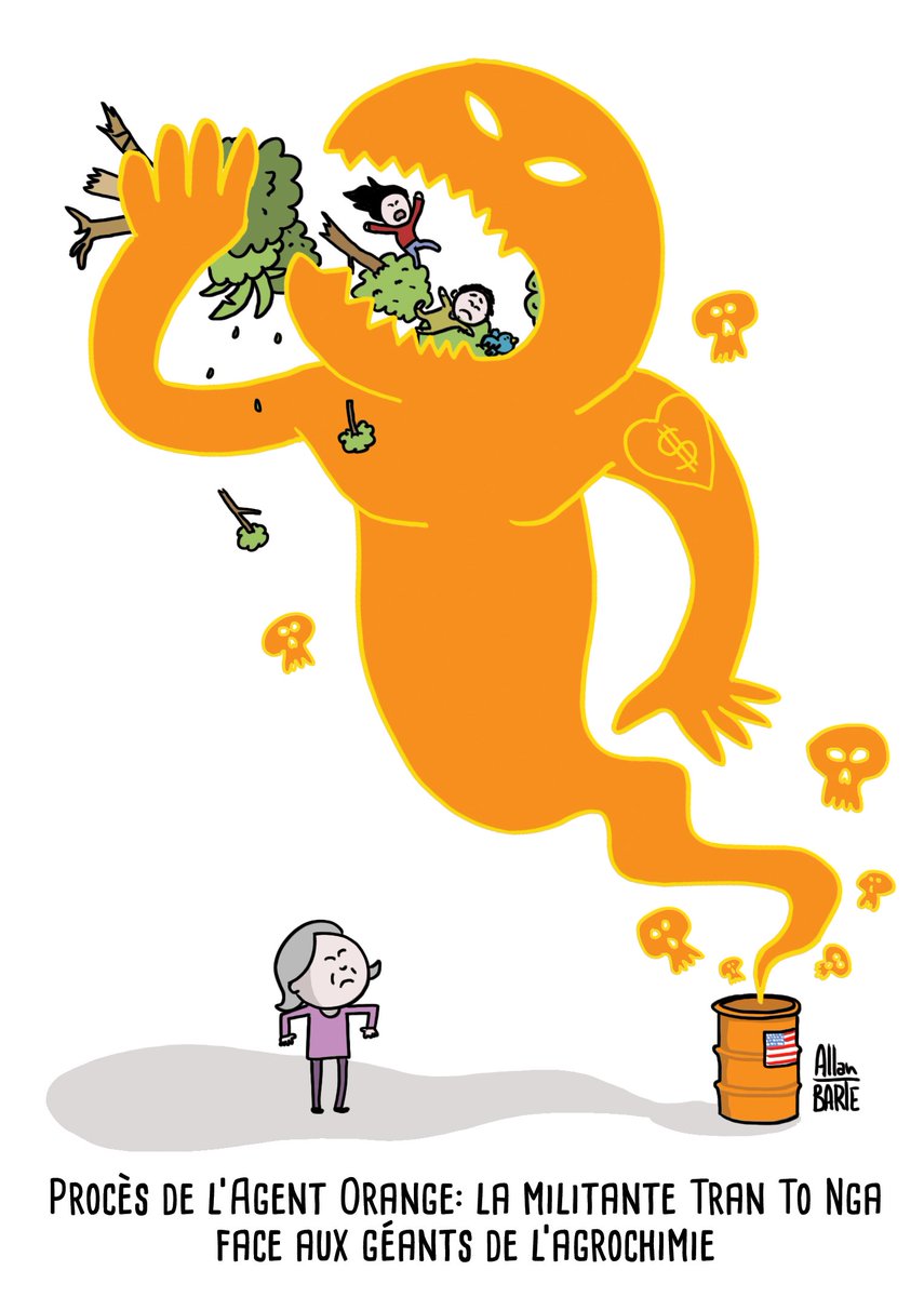 La plainte de Tran To Nga a été rejetée le 22 août dernier.

Victime et survivante de l'Agent orange, elle décide en 2014 d'assigner en justice 26 multinationales de l'industrie agrochimique américaine qui ont fabriqués/fournis l'agent orange lors de la guerre au Vietnam.