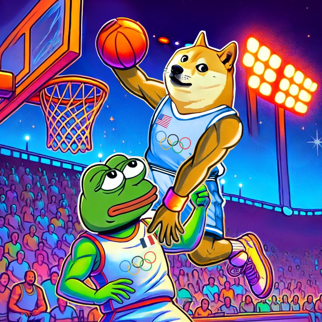 MemeGames2024's tweet image. Gravity? Never heard of it. Who knew $DOGE could fly? 🏀🚀