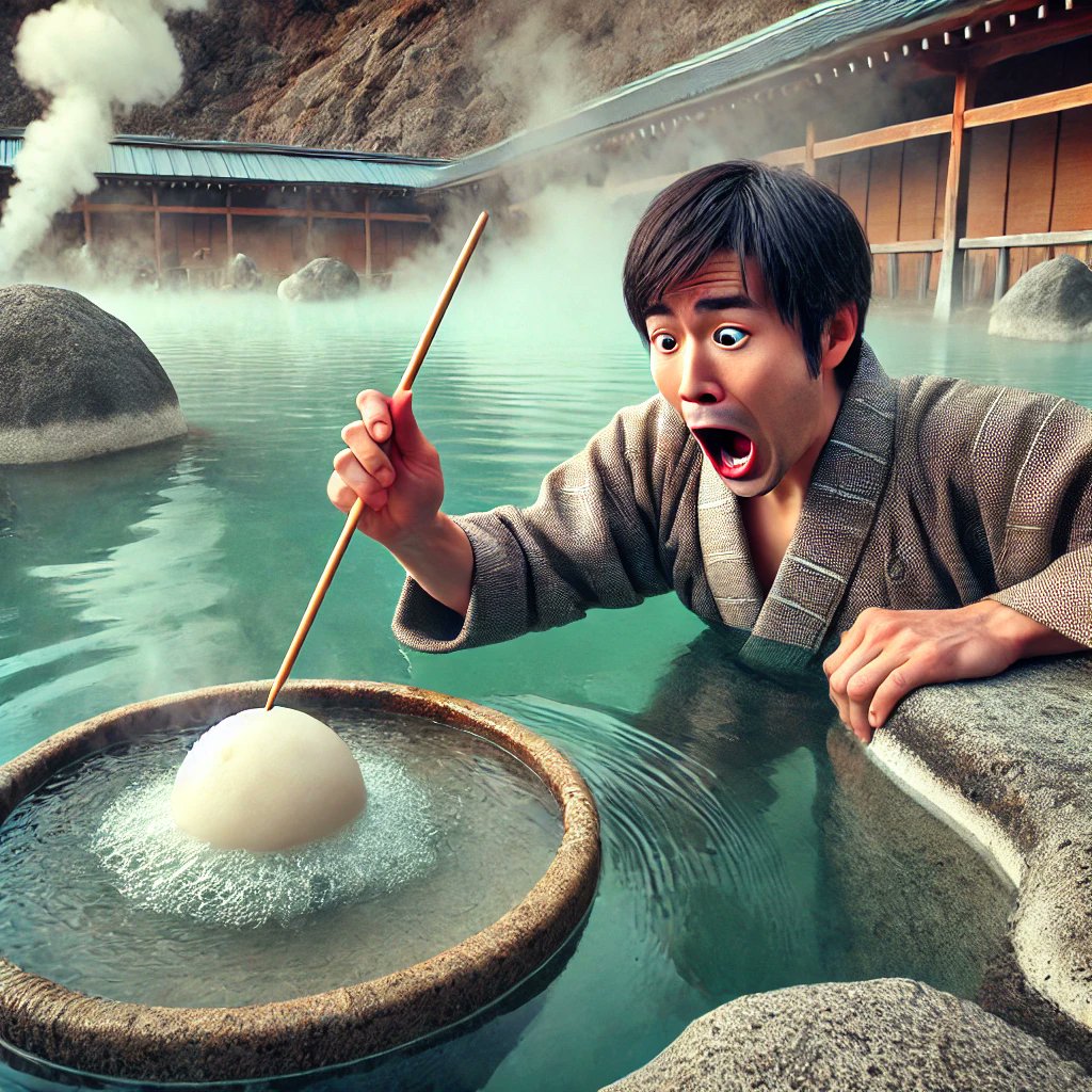 💥温泉で実際にあった衝撃事件💥
ある温泉の湯温が熱すぎて、お客さんが「焼き餅を作れるんじゃないか⁉️」って冗談を言ったら、本当に湯に餅を浸けて…餅がふっくらに🤣🍡
温泉で餅が茹でられるって、どんだけ熱いんだよ！笑
#温泉事件 #笑える話 #温泉の楽しみ方 #フォロバ100 #相互フォロー