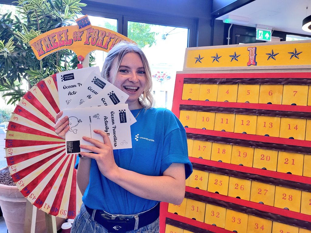 Dr Anna Sturrock (@otolithgirl) on Twitter photo Roll up roll up! <a href="/Uni_of_Essex/">University of Essex</a> #OceanTravellers are at the British Science Festival in UEL West Building lounge for one day only! No need to buy a ticket just drop in and have a spin on the #WheelofMisfortune and a play on #MazeofMisfortune. <a href="/EssexLifeSci/">School of Life Sciences, University of Essex</a> <a href="/BritishSciFest/">British Science Festival</a> #BSF24 Roll up roll up! <a href="/Uni_of_Essex/">University of Essex</a> #OceanTravellers are at the British Science Festival in UEL West Building lounge for one day only! No need to buy a ticket just drop in and have a spin on the #WheelofMisfortune and a play on #MazeofMisfortune. <a href="/EssexLifeSci/">School of Life Sciences, University of Essex</a> <a href="/BritishSciFest/">British Science Festival</a> #BSF24
