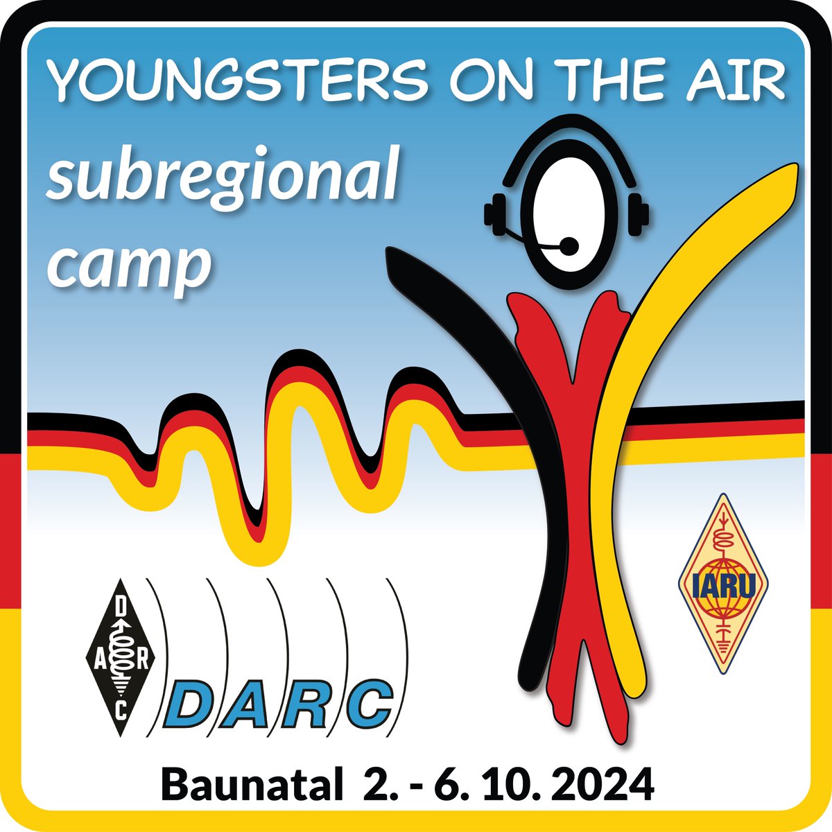 Vom 2. bis 6. Oktober findet das #YOTA Subregional Camp in Baunatal statt. Das Event für junge Funkamateure! Die Anmeldung sollte ASAP über die DARC-Webseite erfolgen [darc.de/der-club/refer…]. Die maximale Teilnehmerzahl ist mit 30 Plätzen begrenzt!