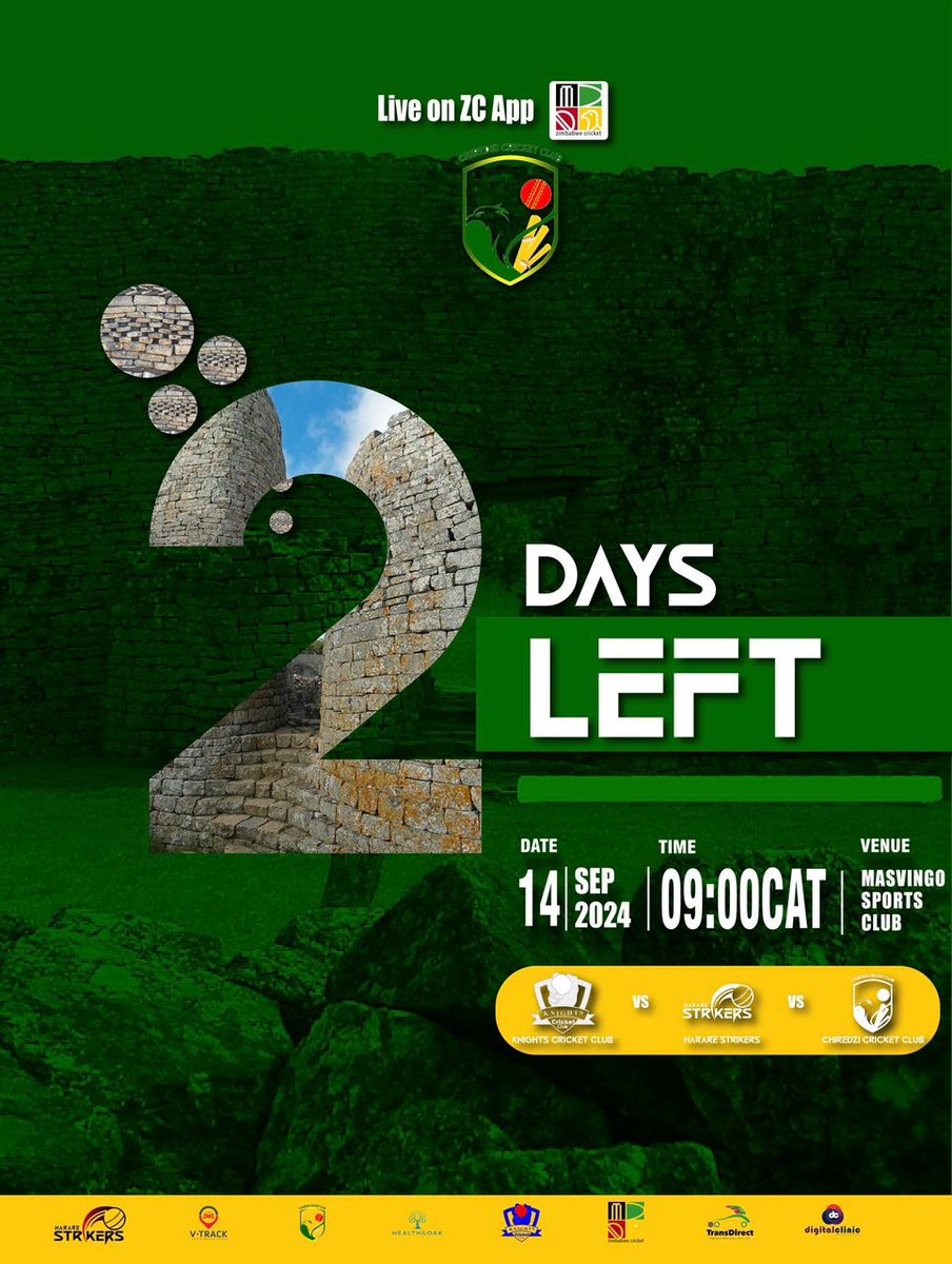 Two days till we invade the Kingdom of Munhumutapa! 

Knights will be nights!
Sugar boys will be dissolved!
Strikers will strike to victory!

#StrikersMotaMota