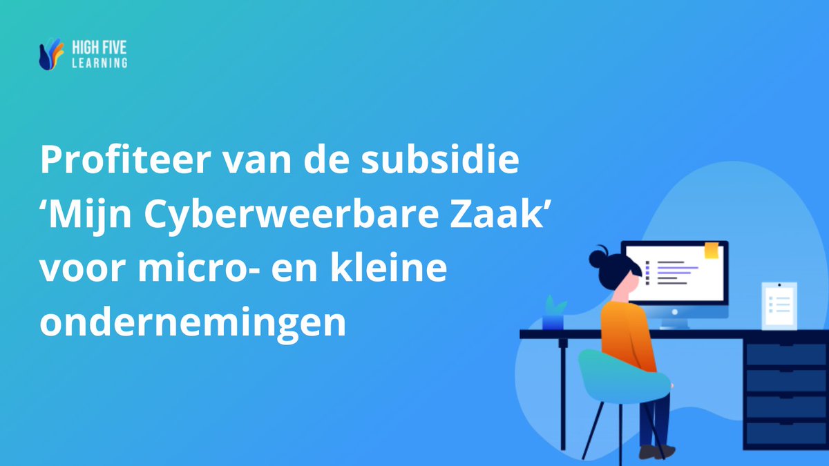 HighFiveLearn's tweet photo. 🚀 Cyber Awareness Training met subsidie? Het kan nu! 🚀

✅ Begeleiding bij de subsidieaanvraag.
✅ Trainingen op maat

👉 Lees meer https://t.co/Us8VRCpfq9  

#CyberAwareness #Subsidie #MijnCyberweerbareZaak #Cyberveiligheid https://t.co/lQfVbb9j8G