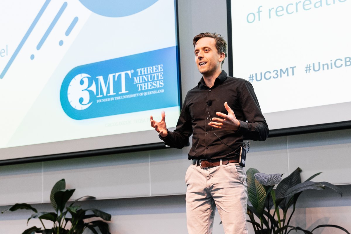 UniCanberra's tweet image. 👏 A big congratulations to our 2024 Three Minute Thesis winners in the UC @3MT Final!

🥇1st place: @mest_jack (@UC_RISE)

🥈Runner-up: Matt Vestal (@UCSciTech)

🏆People’s Choice: Milad Esmaeilbeigi (@UCSciTech)

Congratulations to all the UC finalists!