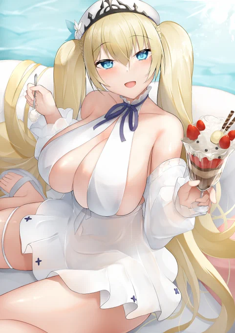 食べさせてくれるパンルヴェ#アズールレーン#AzurLane 