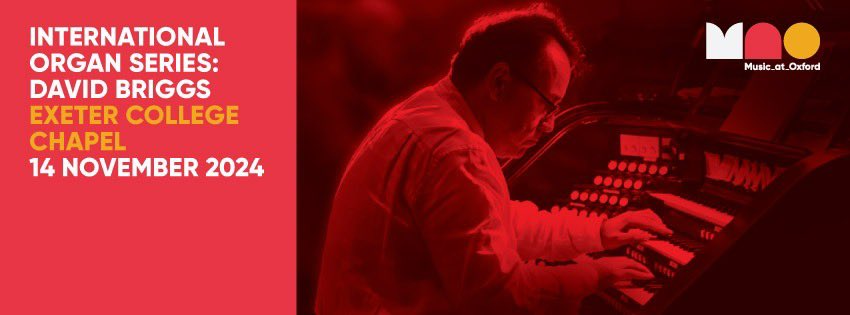 ￼
We've just announced the programme for the first event in our Organ Series, with David Briggs paying tribute to the legendary French organist Pierre Cochereau – described by his teacher Marcel Dupré as “a phenomenon without equal”.

musicatoxford.com/whats-on/inter…