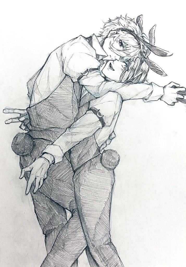 itmkmk_sb's tweet photo. ngro/なぎれお
👯ボーイどうしても描きたかったので描きました！！🐇
#なぎれお #ngro https://t.co/xXIWPHyir5
