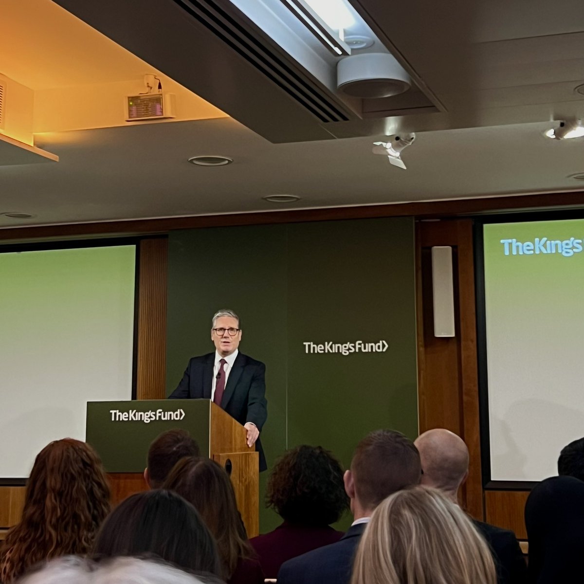 "The NHS may be broken, but it's not beaten." - <a href="/10DowningStreet/">UK Prime Minister</a> 

An inspiring morning at <a href="/TheKingsFund/">The King's Fund</a> Annual Conference hearing about the reform required on the back of Lord Darzi's report. #KFAnnual