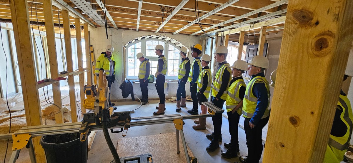 Our S3 Construction class had a fantastic visit to the  <a href="/PertBruce/">Pert Bruce Construction</a> site at Sunnyside in Montrose.  Craig Bruce (MD) spent several hours of his valuable time explaining the wide variety of jobs available.  The boys had a fantastic time and came away really excited. <a href="/BrechinHigh1/">Brechin High School</a>