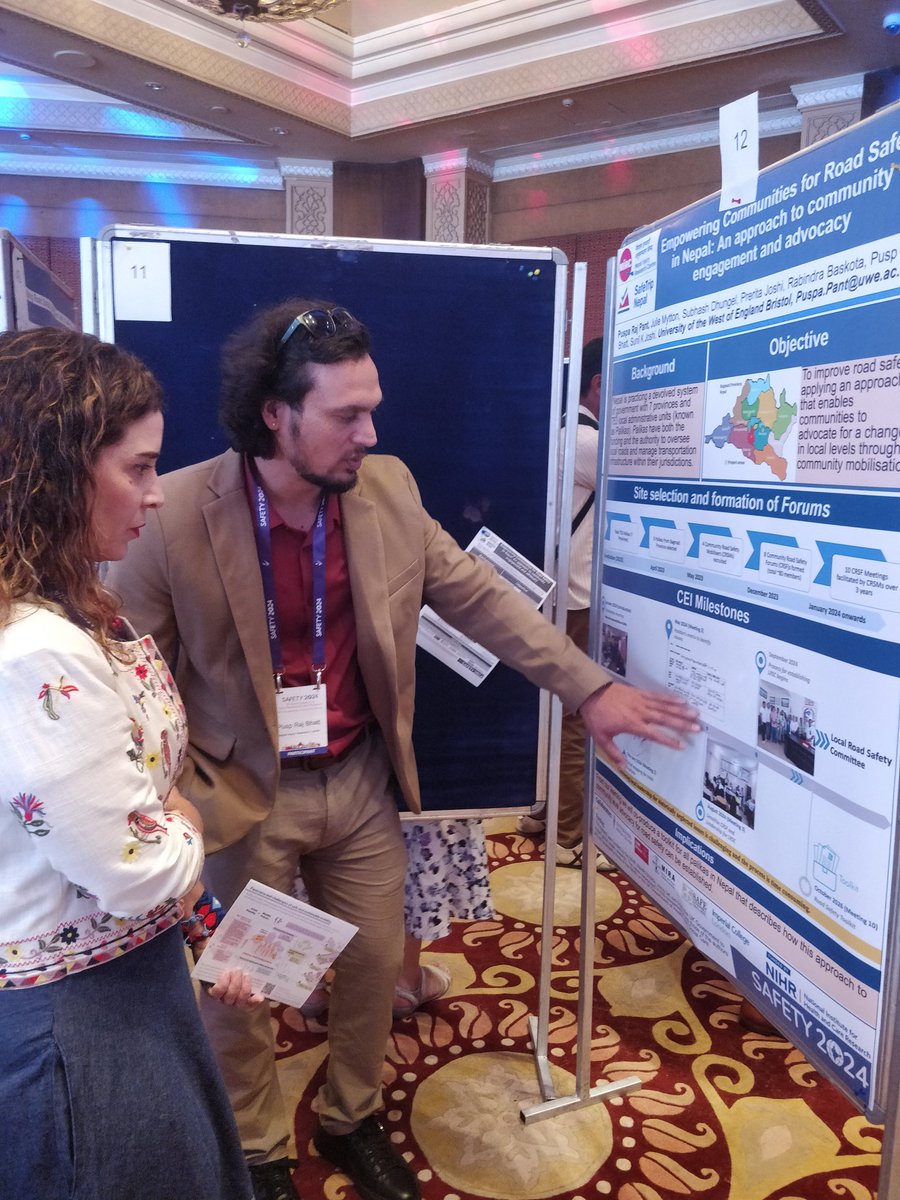 Puspa Raj Pant, PhD (@puspa_rpant) on Twitter photo Late post: it was a great experience presenting our <a href="/NIHRglobal/">NIHR Global Health</a> <a href="/UWEBristol/">UWE Bristol</a> <a href="/NIRC_Nepal/">Nepal Injury Research Centre</a> #CEI work on road safety as a poster at <a href="/Conf_Safety/">World Conf. Injury Prevention & Safety Promotion</a> #Safety2024 at New Delhi (2-4 September). The abstract is published <a href="/IP_BMJ/">Injury Prevention</a> supplement. injuryprevention.bmj.com/content/30/Sup… Late post: it was a great experience presenting our <a href="/NIHRglobal/">NIHR Global Health</a> <a href="/UWEBristol/">UWE Bristol</a> <a href="/NIRC_Nepal/">Nepal Injury Research Centre</a> #CEI work on road safety as a poster at <a href="/Conf_Safety/">World Conf. Injury Prevention & Safety Promotion</a> #Safety2024 at New Delhi (2-4 September). The abstract is published <a href="/IP_BMJ/">Injury Prevention</a> supplement. injuryprevention.bmj.com/content/30/Sup…