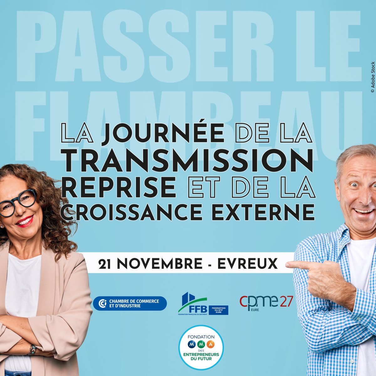 Cédants et repreneurs se donnent RDV à la CCI à Evreux pour la Journée de la transmission, reprise et croissance externe le 21 novembre (RDV experts, conférences, networking)
🔥 Pour en savoir+ c'est par ici : portesdenormandie.cci.fr/actualite/jour…