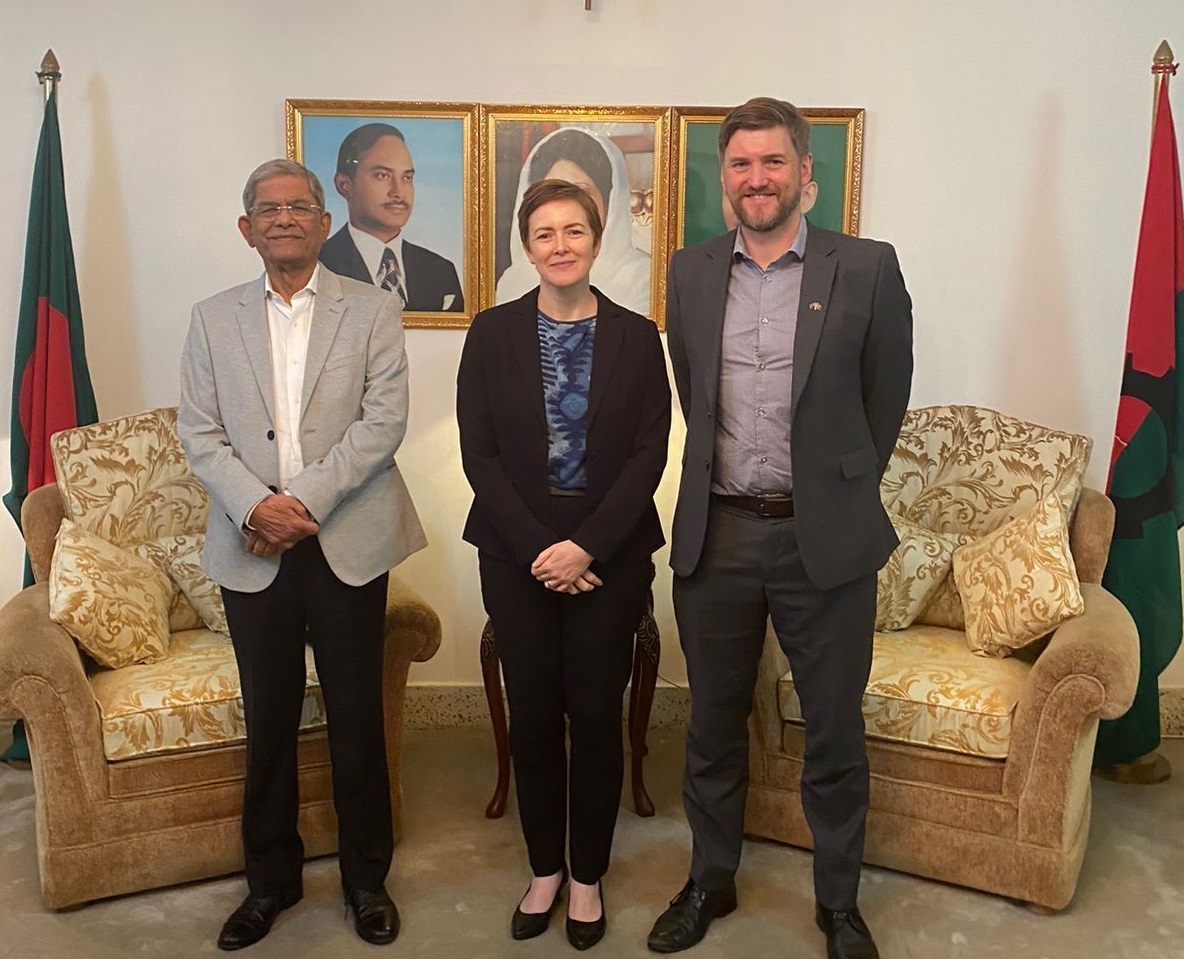 AusHCBangladesh's tweet photo. The Australian High Commission was pleased to meet with BNP leadership yesterday to learn more about BNP’s proposed electoral and good governance reforms. https://t.co/OTvm8lnLs5