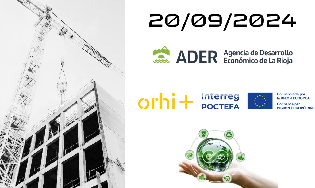 Jornada de formación en Economía Circular para el sector de la Construcción de la Rioja. een.ader.es/noticias/jorna…

🗓️  20/09/2024
 📍   Centro Tecnológico de La Rioja
🕐  11:30-13:30