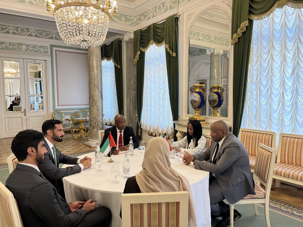 I just concluded a very good meeting with HE Sheikh Salem Al Qassimi Minister of Culture of UAE. We spoke at length at how we should create opportunities for the cultural industry and we shall sign a bi-lateral cultural agreement in month of October.