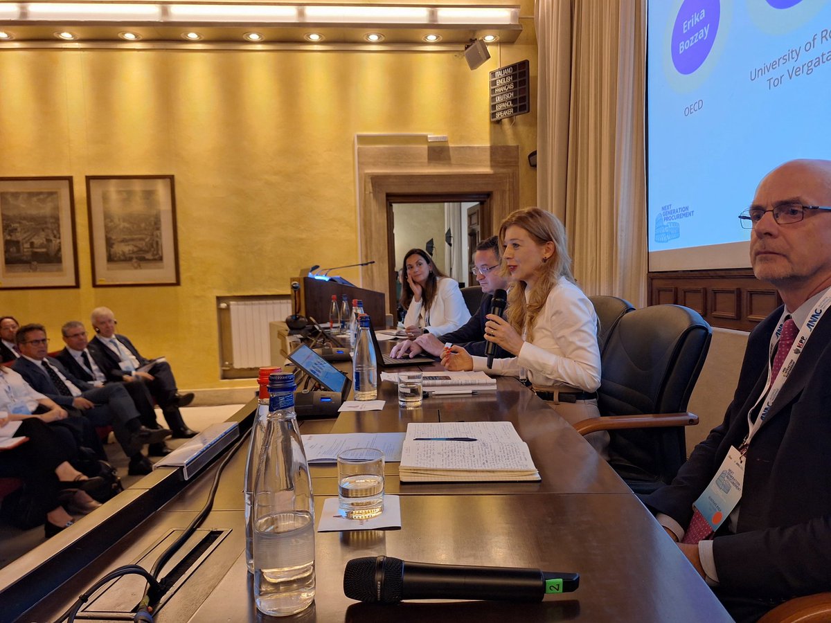 GavinHayman_GW's tweet image. Exceptional panel to start us off here in Rome 🙏 

Profs Annamaria La Chimia @UoN_Law &amp;amp; @GustavoPiga, @UNODC_AC's Constantine Palicasky &amp;amp; @OECDgov's Erika Bozzay sharing powerful egs of impact of procurement on people, representation, choices &amp;amp; politics &amp;amp; tradeoffs involved