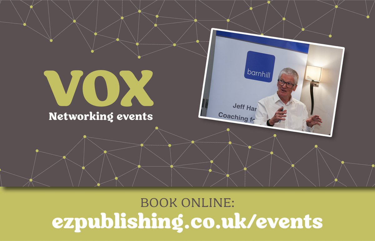 It’s only 1 week to go until our next networking session on Thursday 19 September at Oddfellows in Chester, with special guest speaker, Jeff Hardman from Barnhill Consulting.
eventbrite.co.uk/e/vox-networki…
#Vox #networking #Chester #Wrexham #business #businessmagazine
