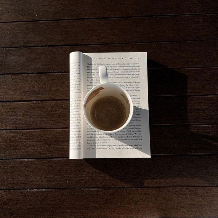 A book and a coffee, what do you want more📚☕️