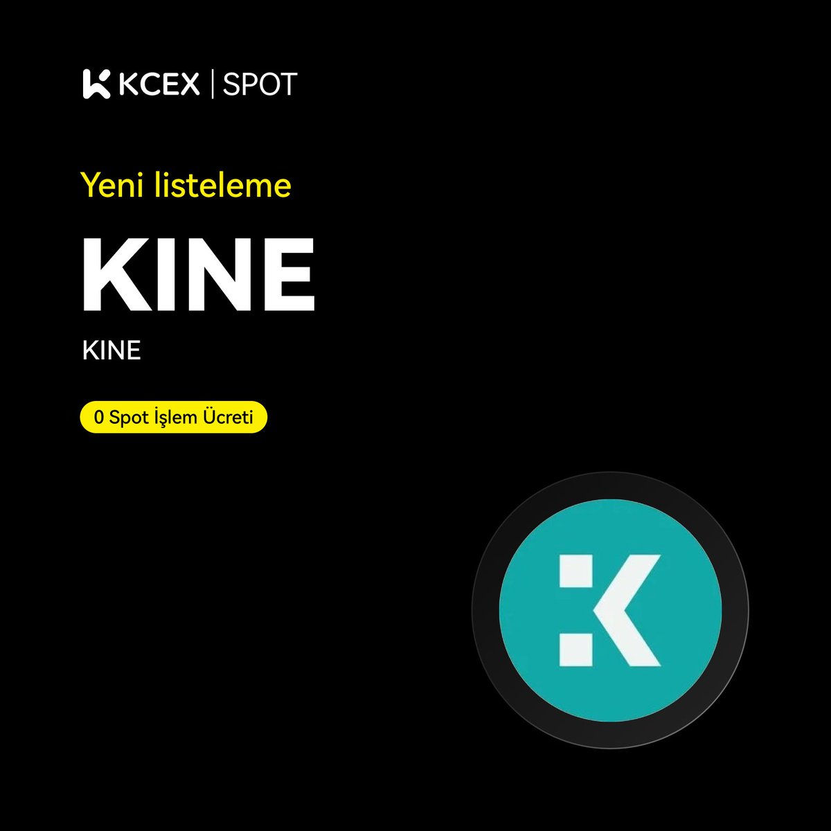 KCEX_Turkey's tweet image. #KCEX Yeni Listeleme! 🎉

KCEX, #KINE $KINE 'i spot işlemlerde KINE/USDT paritesinde listeliyor.
@KineProtocol

İşlem Zamanı: 12 Eylül 09.00 (TSİ)
Çekme: 13 Eylül 09.00 (TSİ)

Detaylar için 👇
support.kcex.com/hc/tr/articles…

#KCEX #Listeleme
