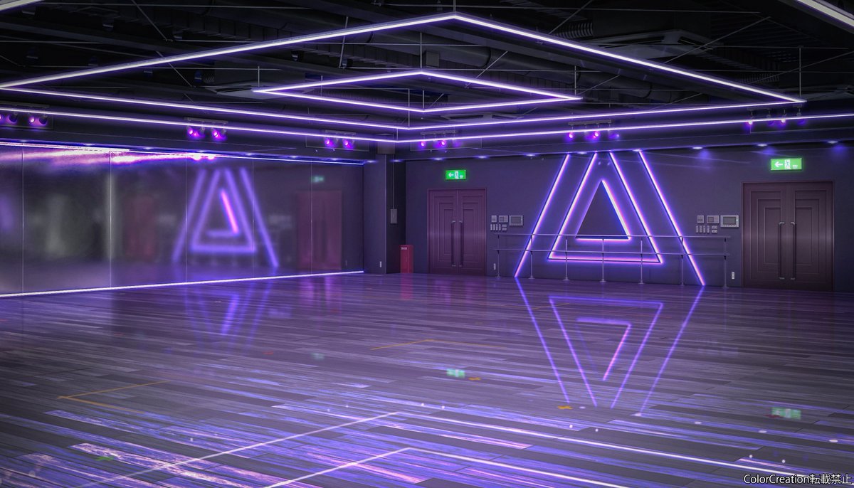 ColorCreation75's tweet image. ネオン好きなんですよね✨
おしゃれなダンススタジオです。
良ければいいねとリポストしてくれたらうれしいです！
#イラスト #art #お仕事募集中 #ポートフォリオ #背景イラスト