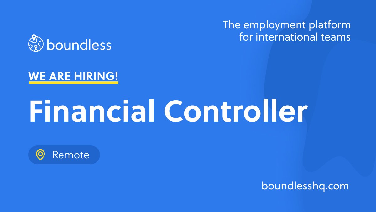 Boundless is looking for a #FinancialController to help us scale our finance operations. If you're a finance leader who thrives on strategic planning and hands-on execution, we'd love to hear from you!

Learn more &amp; apply 👉 eu1.hubs.ly/H0chgTn0

#finance #hiring #jobs #remote