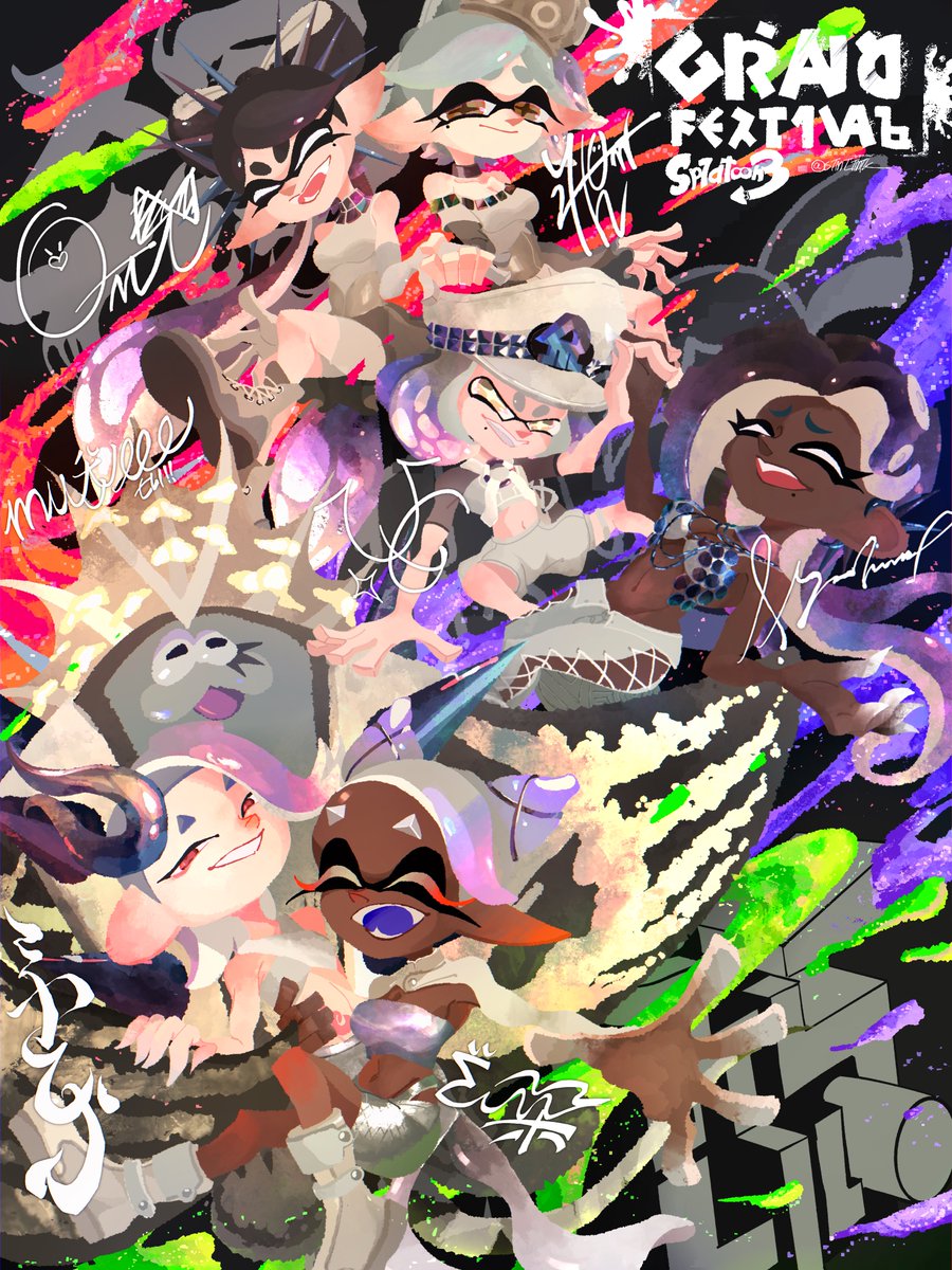 果てしない　時間の交差の中で
ぼくらは炎をつないでく
#スプラトゥーン3 #Splatoon3 #GrandFestival