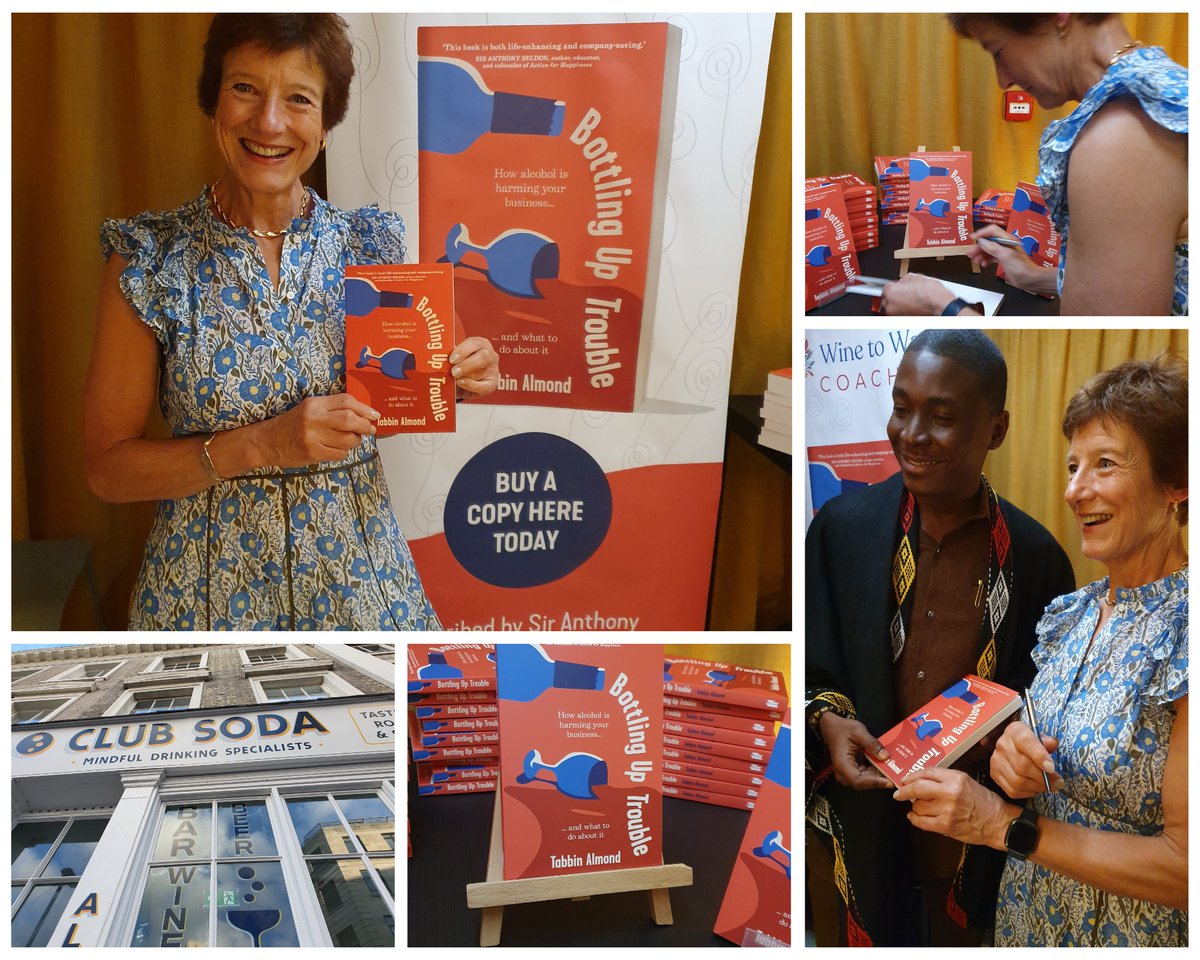 Yesterday saw the launch of Tabbin Almond’s ‘Bottling Up Trouble: How alcohol is harming your business... and what to do about it’ at <a href="/joinclubsoda/">Club Soda</a> in London’s Covent Garden.

A great evening to mark the launch of this very important book!

#AlcoholAwareness #AlcoholAndWork