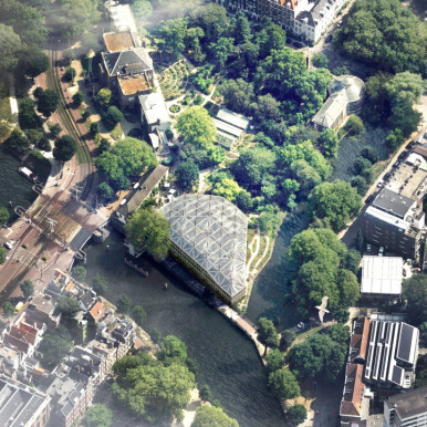 Zo kan de Amsterdamse Hortus regenwater opvangen voor irrigatie dlvr.it/TD7zh2