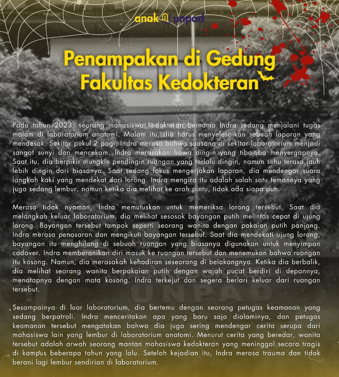 anakunpadcom's tweet photo. Cerita Horor Fakultas Kedokteran Unpad https://t.co/F5thqFKvYB