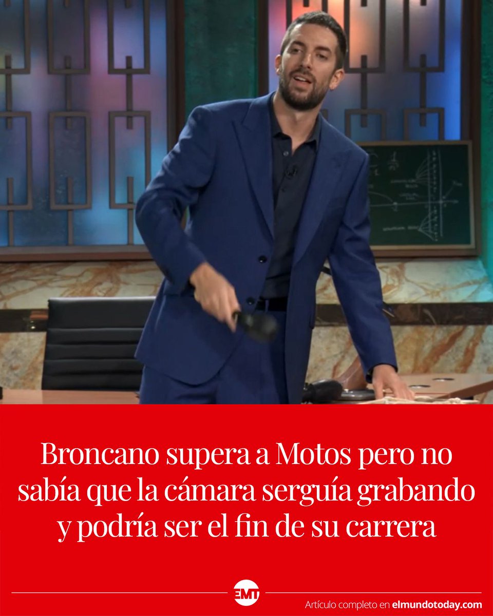Broncano supera a Motos pero no sabía que la cámara serguía grabando y podría ser el fin de su carrera: elmundotoday.com/2024/09/bronca…