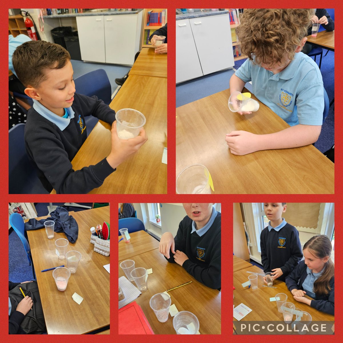 StEdwards_C4's tweet image. We have continued our science topic of Mixtures and Separations by producing our own Mixtures. We have also completed research on what Mixtures make certain things. #stedwardsscience