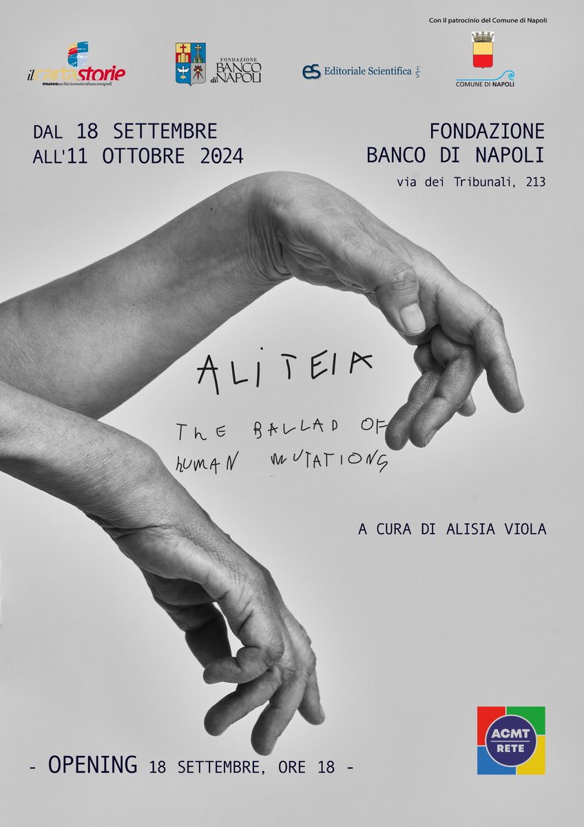 The Ballad of Human Mutations – Mostra personale di ALITEIA, a cura di Alisia Viola. L’obiettivo del progetto è quello di creare un mito rivoluzionario del diverso e del fragile,  a partire dal corpo
Opening: 18 settembre alla #fondazionebanconapoli #arte #mostra #napoli