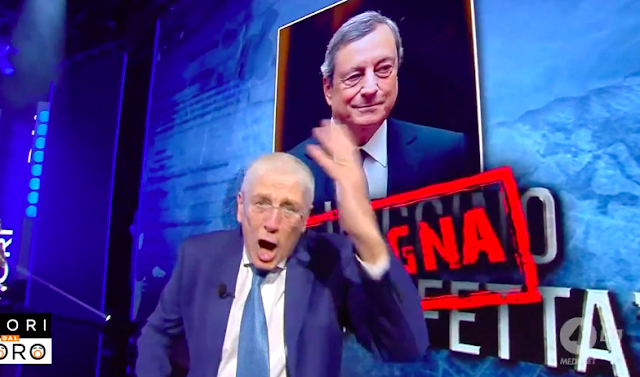 viaggrego's tweet photo. “Hanno #Mentito sapendo di #Mentire!” Mario #Giordano, che inizio col #Botto: sistemati in un colpo solo #Draghi, #Speranza e l’intero #Cuccuzzaro composto da #Pennivendoli e #Finti Esperti! (#Video)! https://t.co/qmjjN97S9G https://t.co/5ijDu19hpi