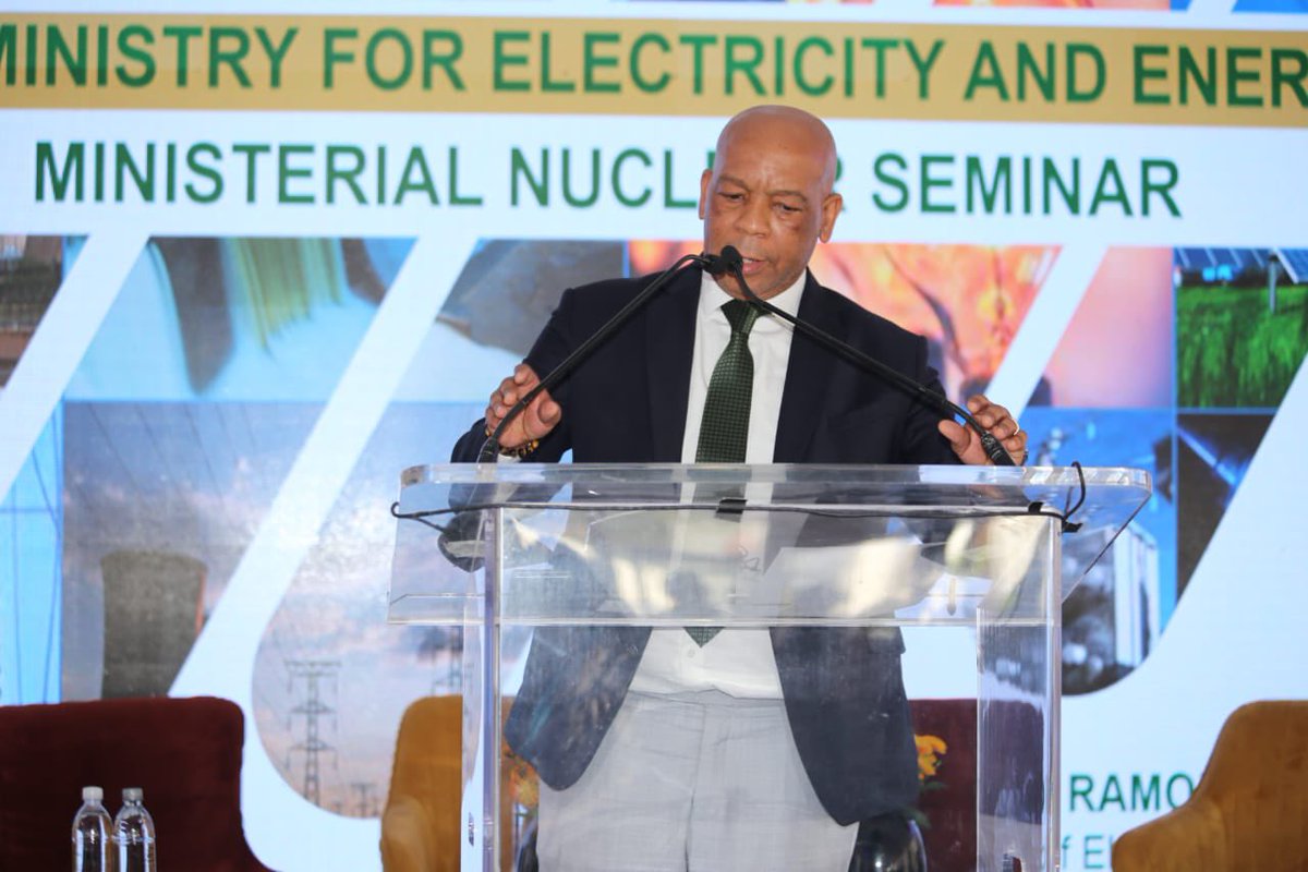 Kgosientsho_R's tweet image. Today we delivered a keynote address at the Nuclear Seminar hosted by the Ministry of Energy and Electricity, in Irene, Tshwane.

#NuclearSeminarSA 🇿🇦
#BetterAfricaBetterWorld 🌍
