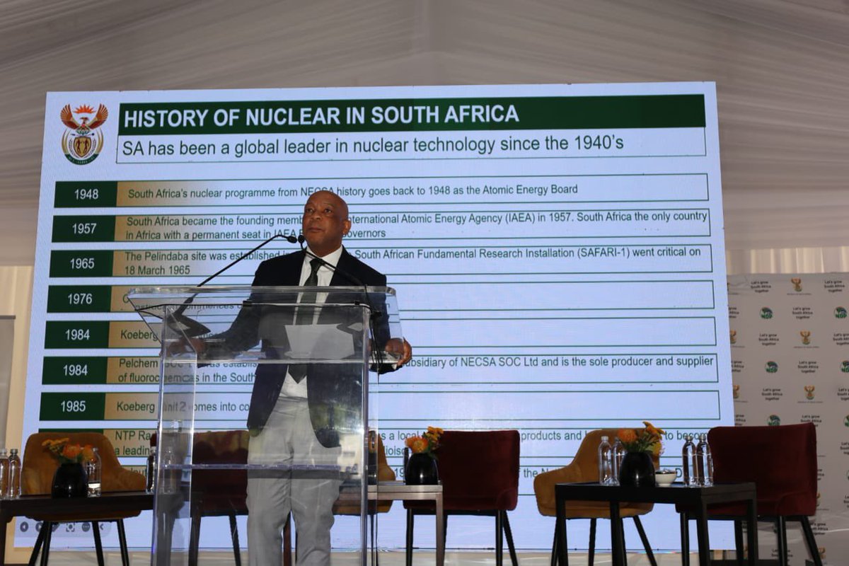 Kgosientsho_R's tweet image. Today we delivered a keynote address at the Nuclear Seminar hosted by the Ministry of Energy and Electricity, in Irene, Tshwane.

#NuclearSeminarSA 🇿🇦
#BetterAfricaBetterWorld 🌍