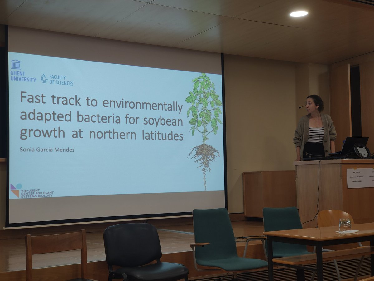 Invited lecture by Sónia Garcia Mendez on the successful selection of adapted bacteria for soybean growth in new environments using garden trapping and citizen science.
<a href="/MicropBiomes/">MicropBiomes</a> #MiCropBiomes
