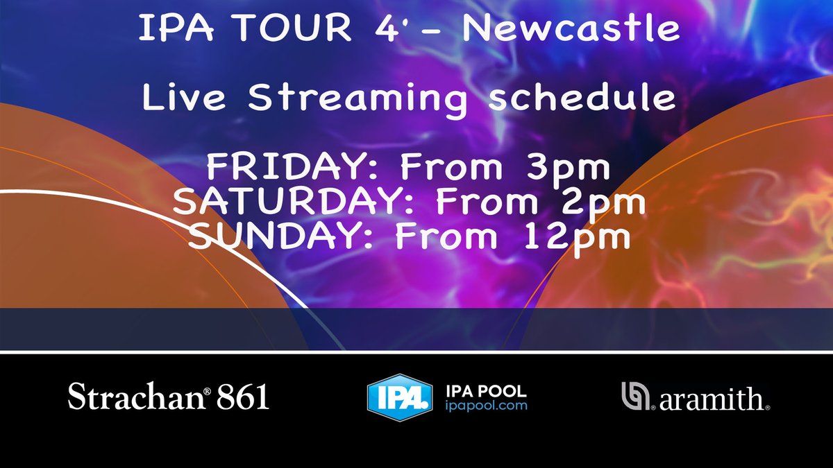 ⏰𝗦𝗘𝗧 𝗧𝗛𝗘 𝗔𝗟𝗔𝗥𝗠 - 𝗝𝗨𝗦𝗧 1 𝗗𝗔𝗬 𝗧𝗢 𝗚𝗢
We are LIVE &amp; FREE from Friday, bringing you all the action from the IPA Tour via our YouTube channel

Subscribe to our YouTube channel to make sure you never miss a shot 
youtube.com/@IPAPOOL