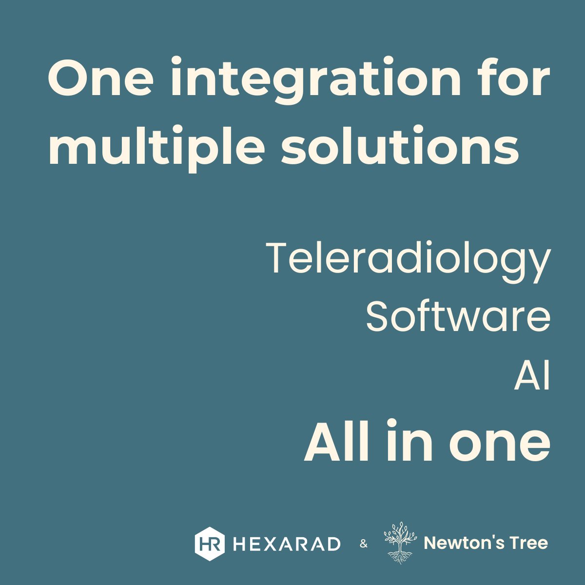 Hospitals no longer need to waste time trialing endless AI tools. 

Our new partnership with <a href="/Hexarad/">Hexarad</a> gives radiology departments one seamless integration with access to a suite of AI solutions. This is the future of radiology!

Learn more: newtonstree.ai/post/top-uk-he…