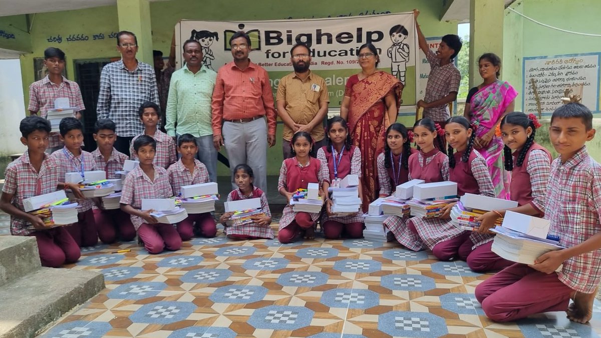 bighelp's tweet photo. #Bighelp For #Education Presented the Stationery items tothe students at Z.P.high School, Singarayapalem vill, Pedana Mdl, Krishna Dist of AP on 27th August 2024 as part of the #Sponsor-A-Child program.
More details
Our Website: https://t.co/qxYnAkfq7G https://t.co/mmkonSA4ks