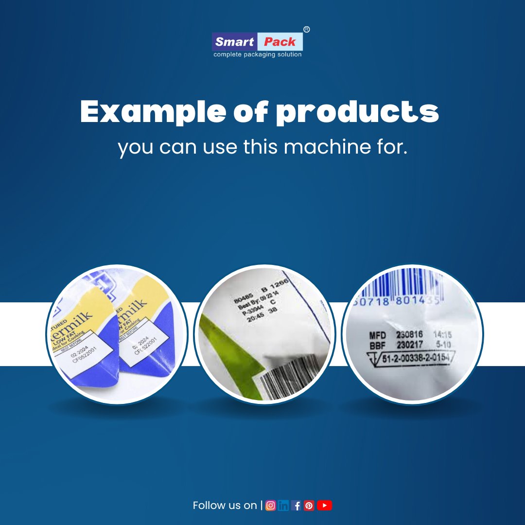 SmartPackIndia's tweet image. "Efficient Manual Coding for All Your Packaging Needs!"📦🖋️✨
Hand-batch manual Ribbon Coding machines offer an efficient way to print batch numbers, MRP, and expiry dates on packaging materials. 📦🖋️
#BatchCoding #ManualCoding #PackagingSolutions #EfficientLabeling