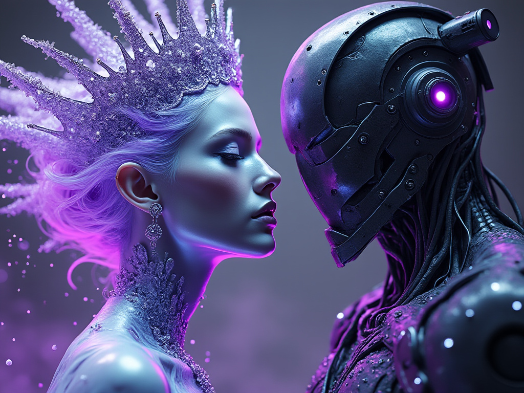 dainiusex7's tweet photo. QT your Queen of the day art because Thursday
"Crown of Ice, Heart of Steel"
🌌Can this fusion of worlds rewrite the rules of love?👸🤖
#FrozenElegance #TechAndMagic #EpicFusion #AIart #AIArtwork #AIイラスト https://t.co/9jCcwkUoGb