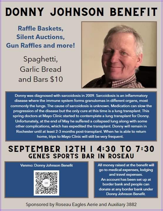 REMINDER: Rams Hockey Fans, there is a benefit being held tonight at Gene's Bar &amp; Grill for former Rams goaltender, Donny Johnson. Many great auction items are available. Donations can be made through Venmo if you can't attend in person!!